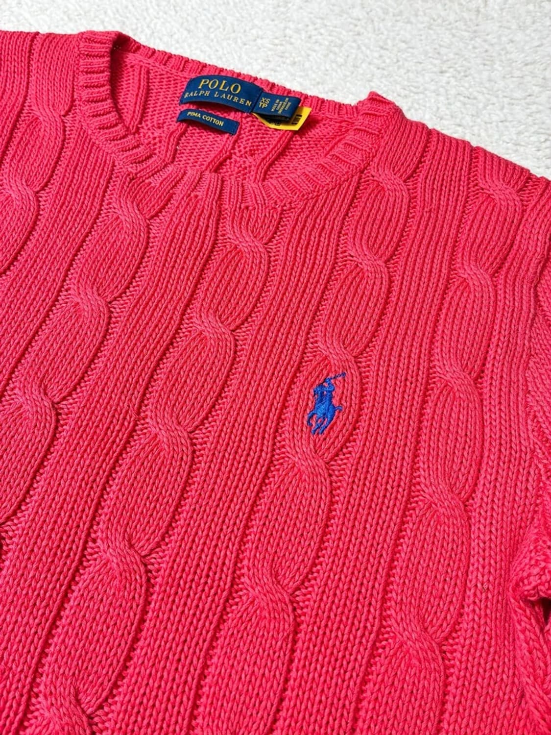 폴로 랄프로렌 큐알 코튼 꽈배기 니트 PN7575 상품이미지3