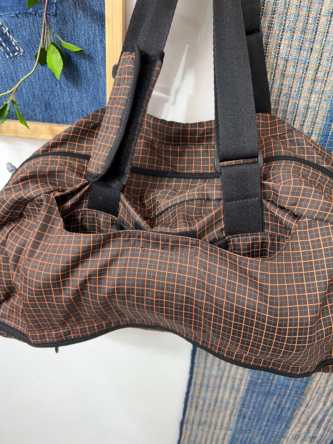 AiGLE  Grid Check Nylon Duffle Bag 상품이미지8