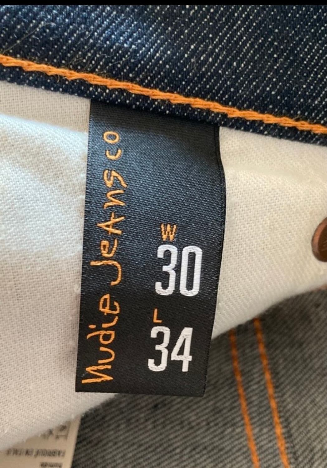 누디진 씬핀 오드트 ( W30 L34 ) 오가닉 드라이 트윌 청바지 바지 상품이미지5