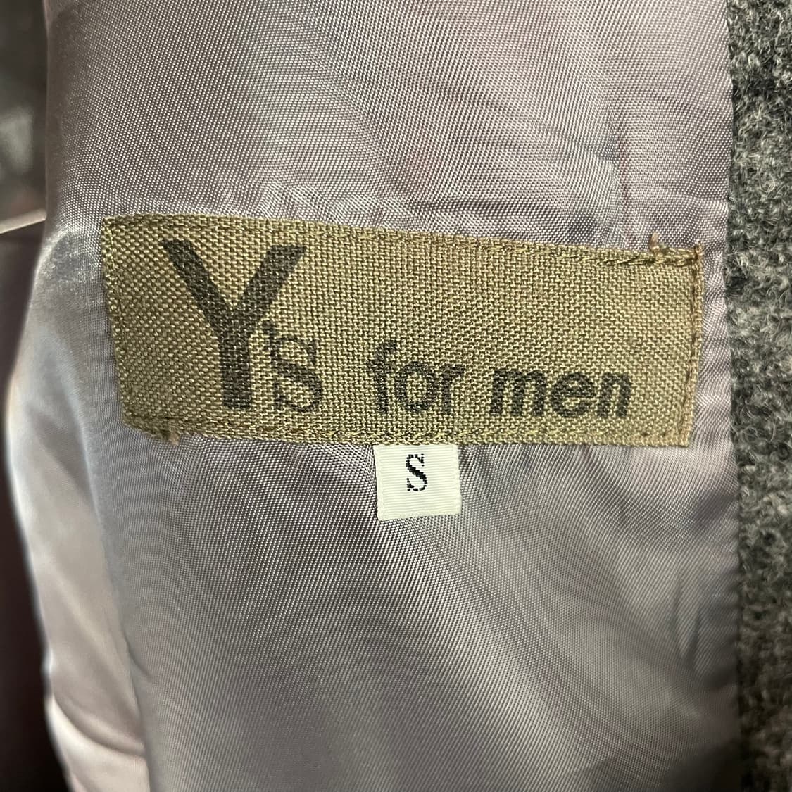 요지 야마모토 체크 울 블레이저 자켓 상품이미지9