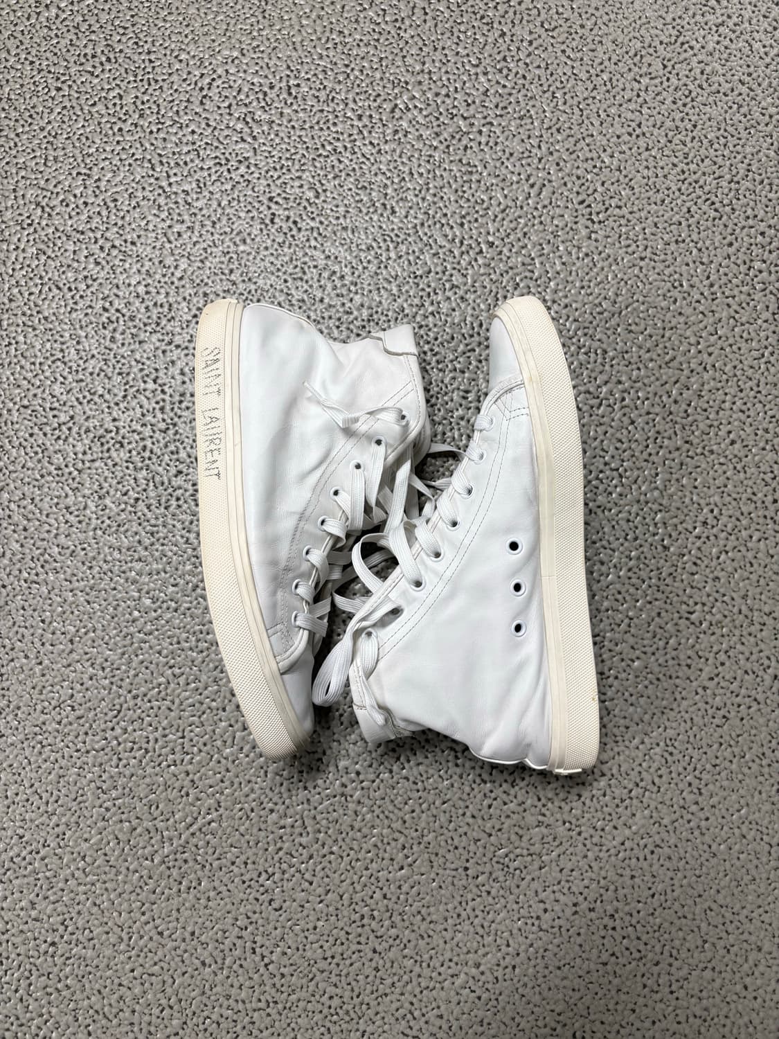 생로랑 화이트 캔버스 말리부 하이탑 상품이미지2