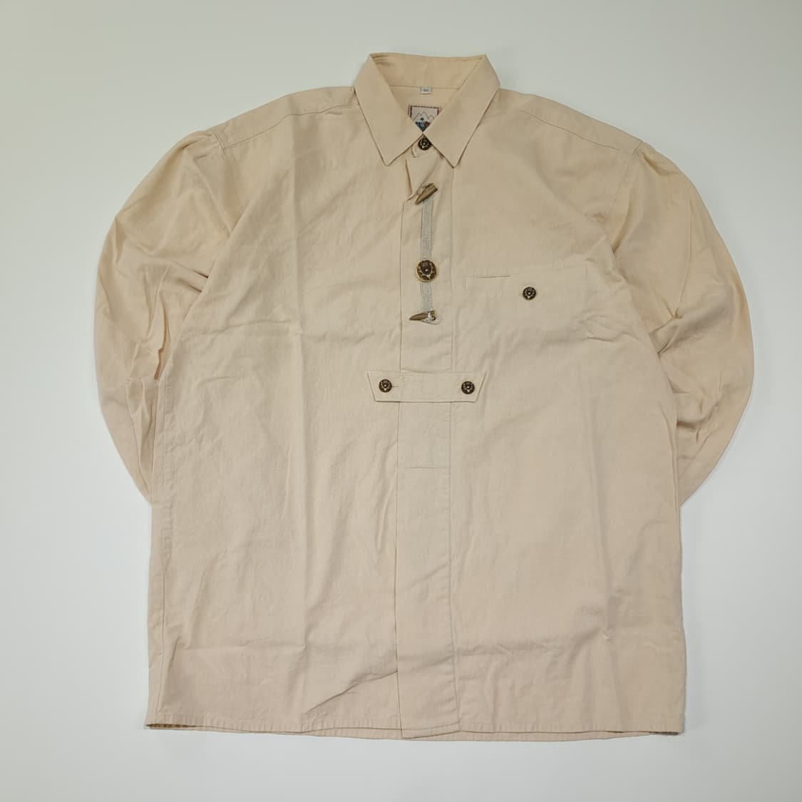 CL624 L 알펜랜드 90s 독일 트라흐텐 바바리안 알펜 셔츠 남방 상품이미지1