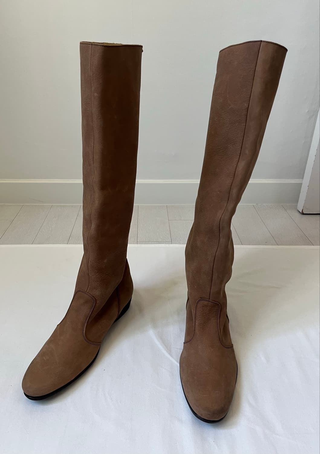 The Viridi-Anne Leather Long Boots 상품이미지1