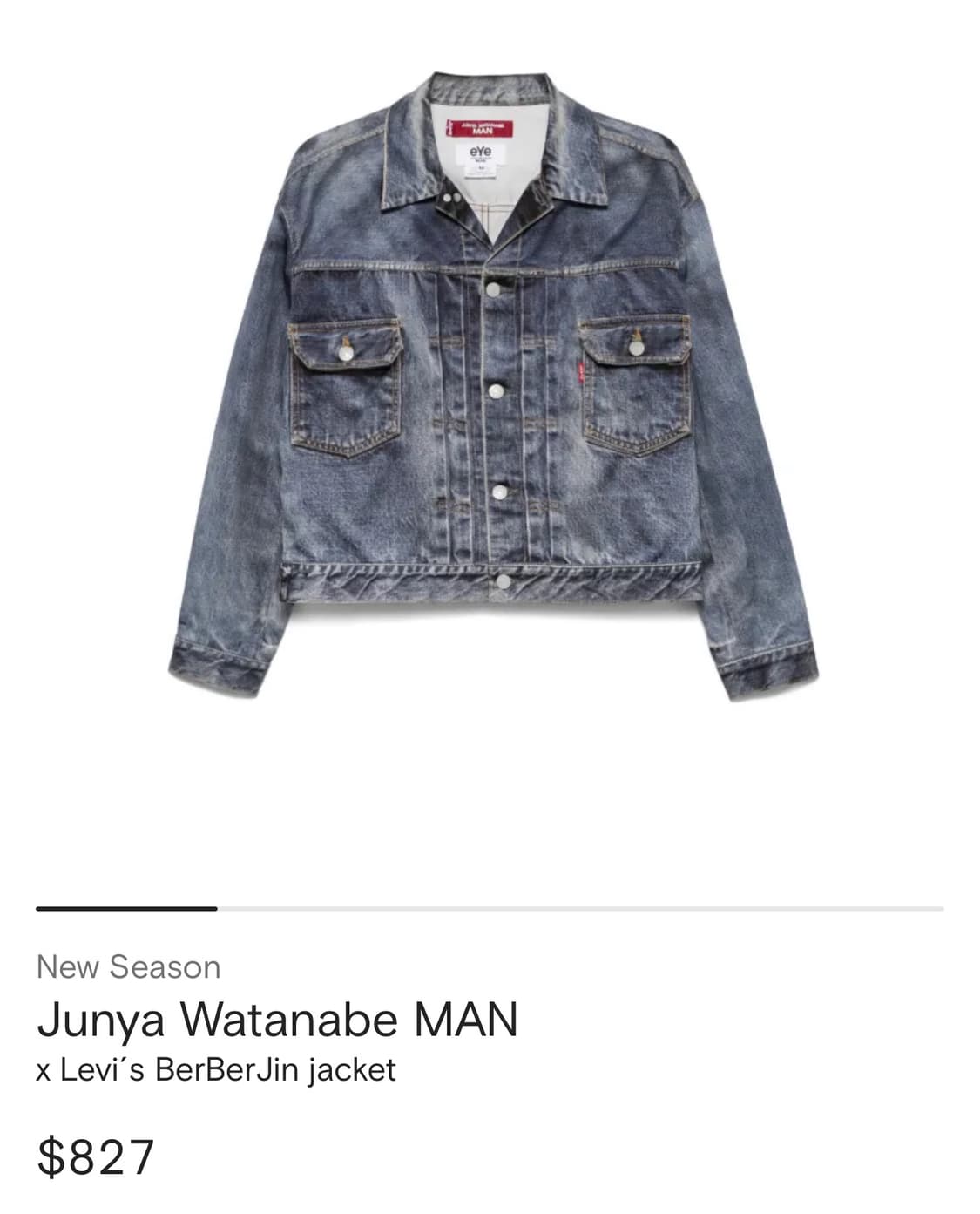 junyawatanabe x levis 트롱프뢰유 2세대 트러커 재킷 상품이미지10