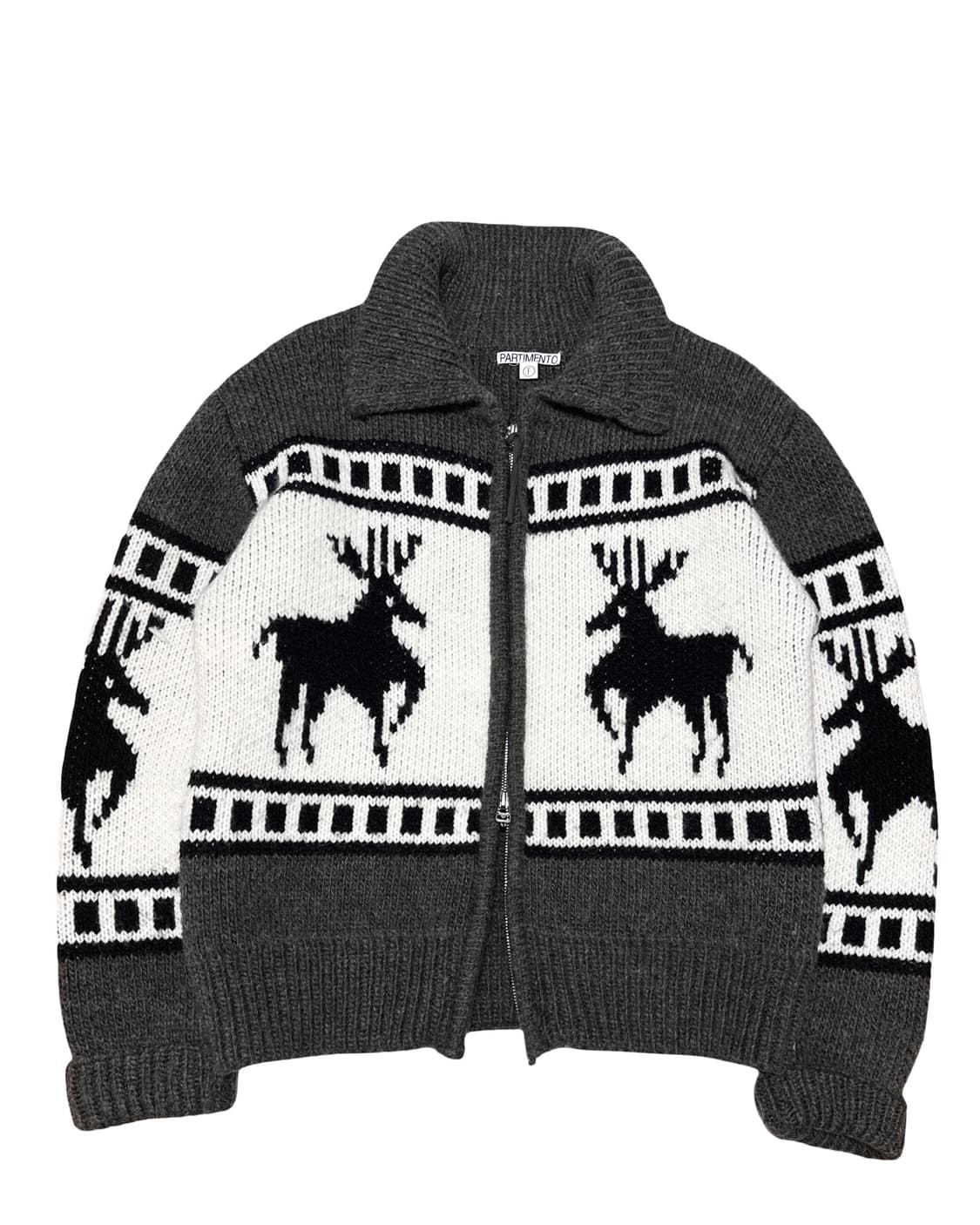 파르티멘토 노르딕 투웨이 니트집업 상품이미지1