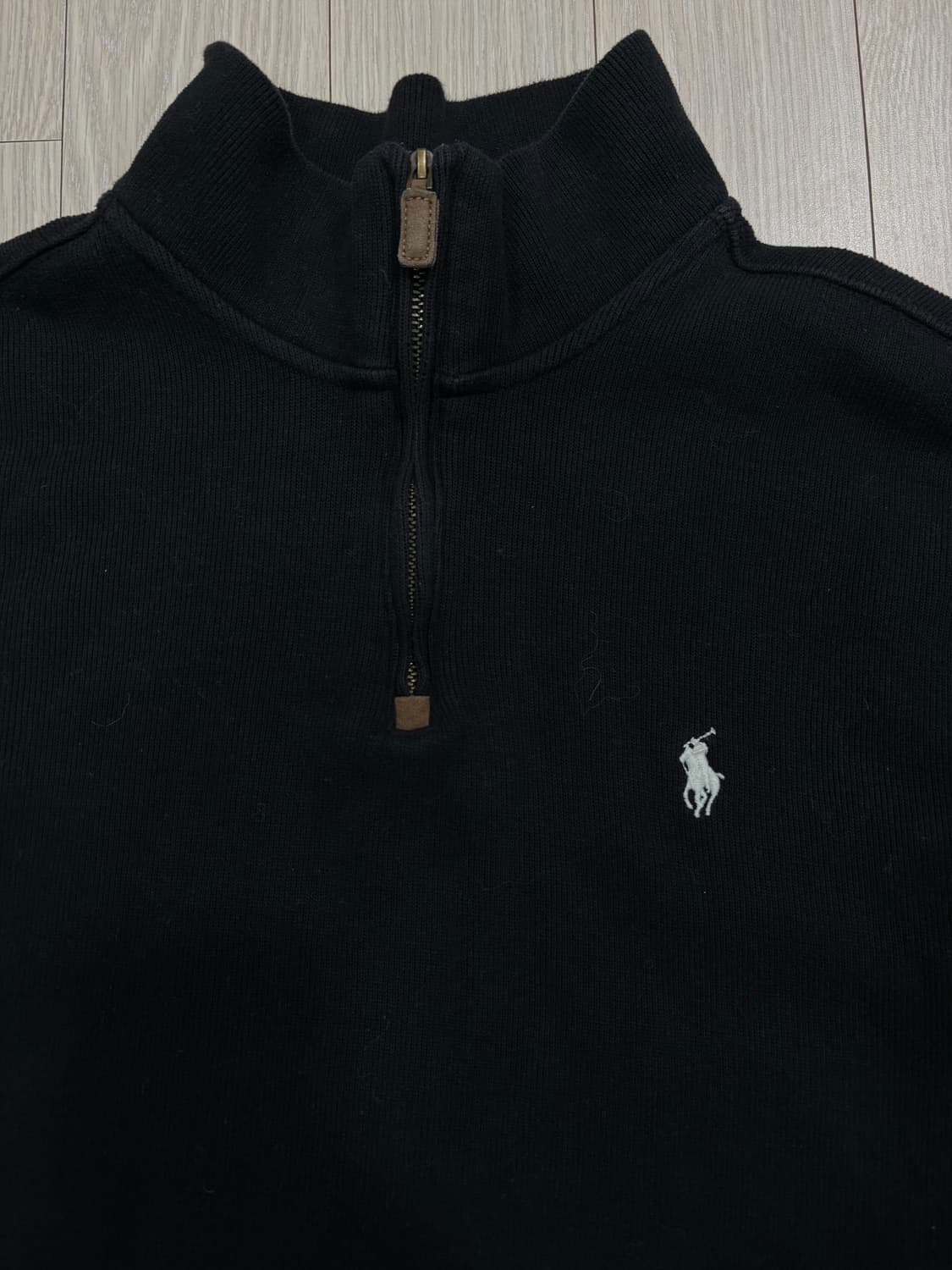 폴로 랄프로렌 하프집업 맨투맨 블랙 XL 상품이미지6