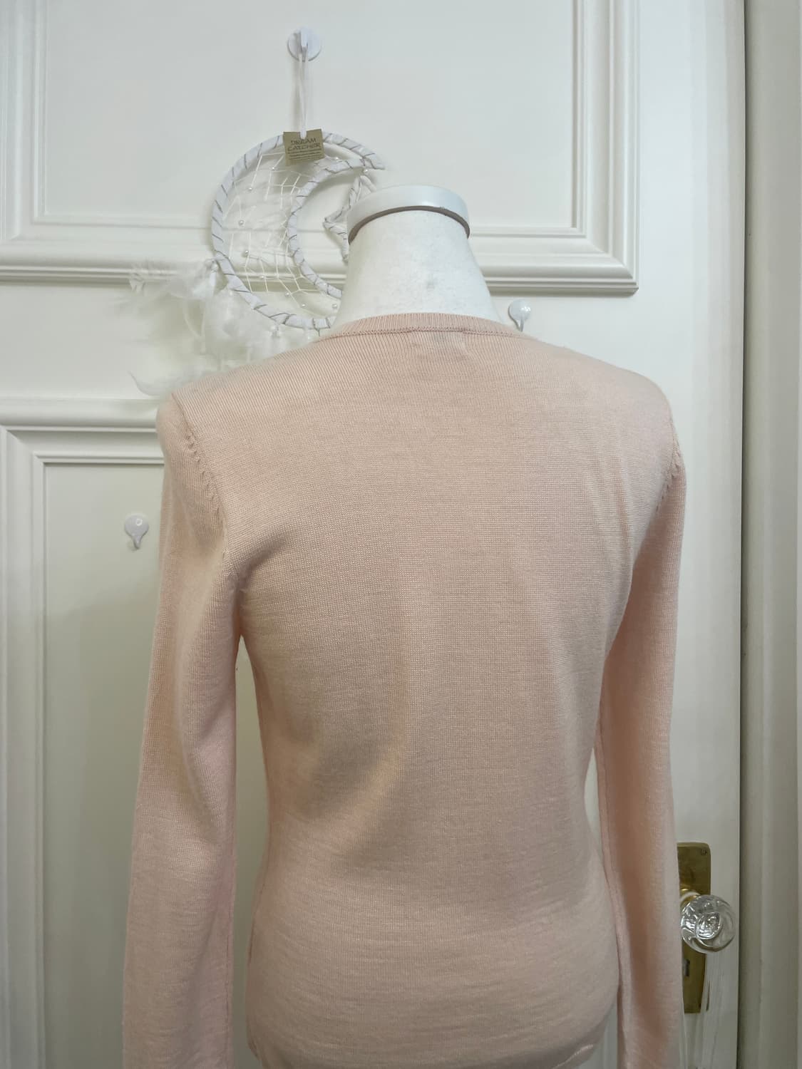 lovely pink pearl button basic cardigan 상품이미지4