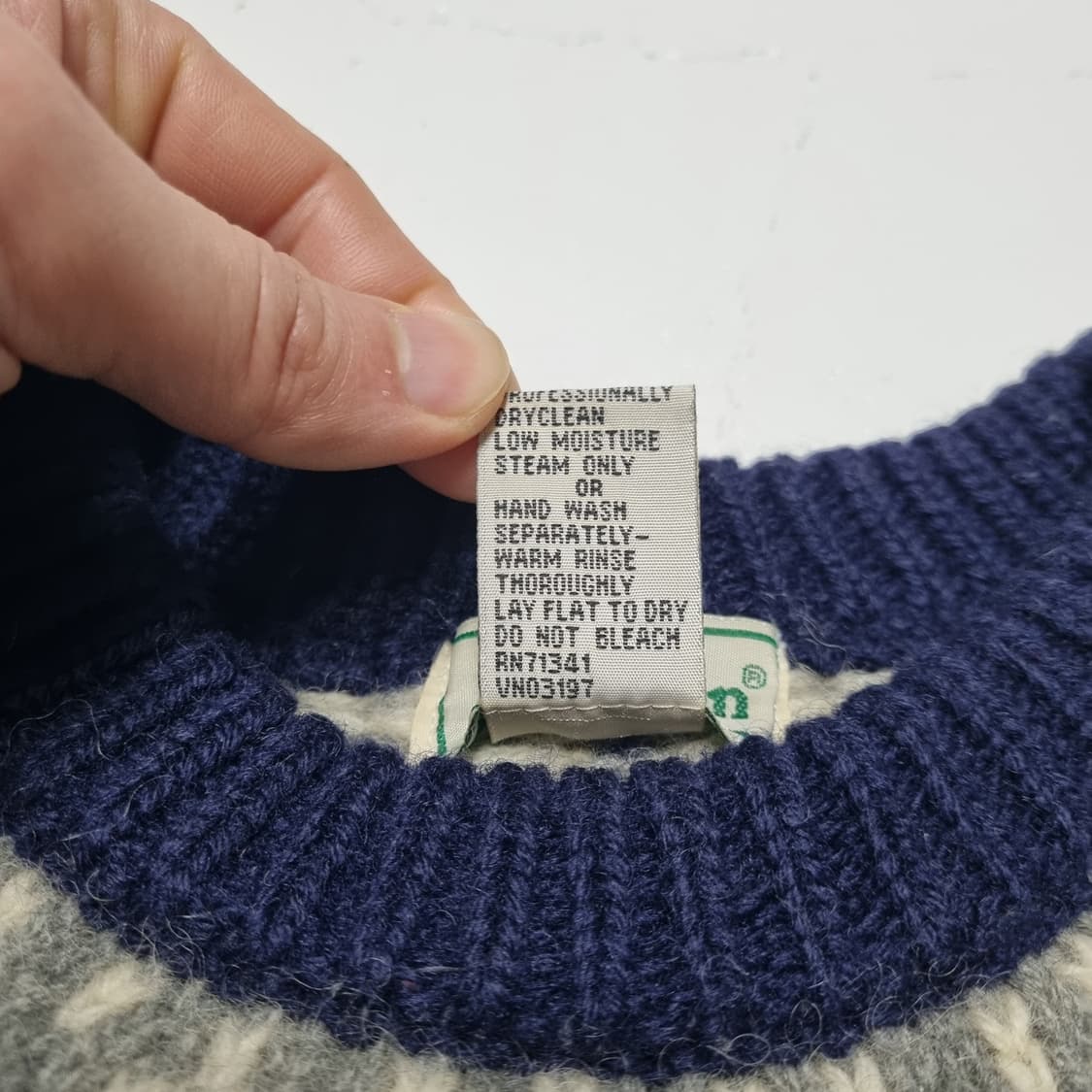 90S 엘엘빈 페어아일 스웨터 - M 상품이미지7