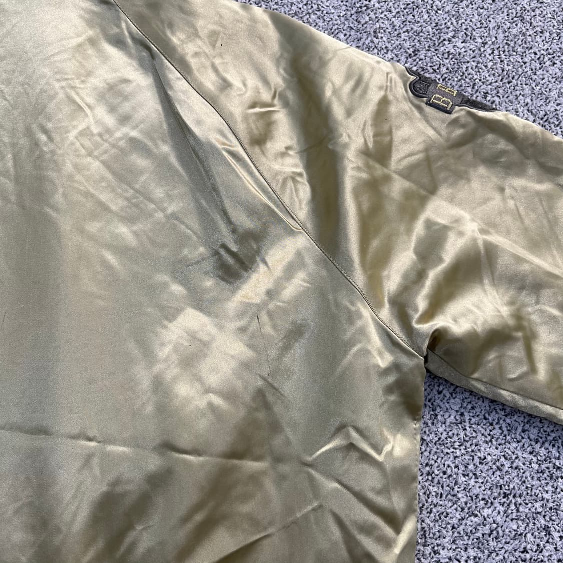 100 엠엘비 레트로 새틴 바시티 자켓 0326M 상품이미지6