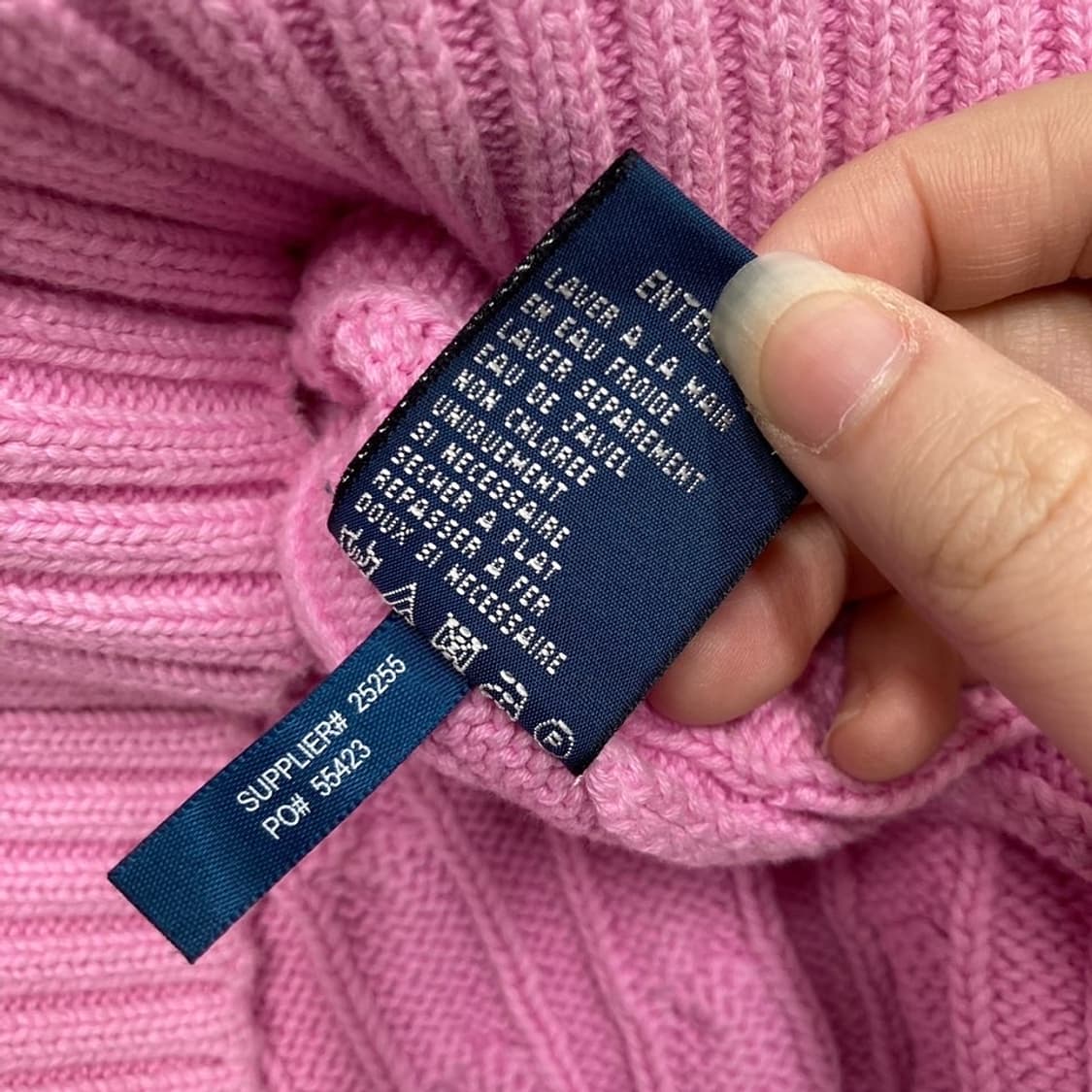 Polo 폴로 랄프로렌 로고 코튼 꽈배기 니트 상품이미지6