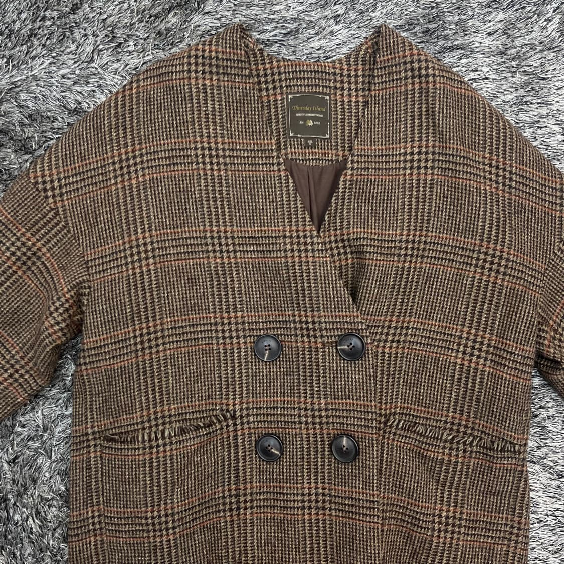 써스데이아일랜드 여성 울 코트 85(S) 상품이미지2