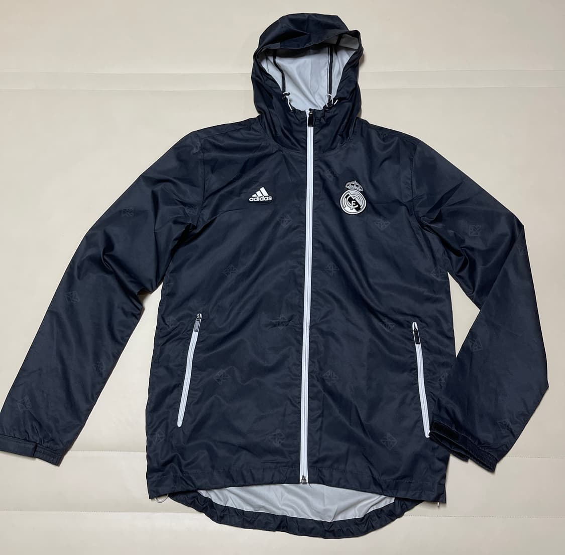 아디다스 레알 마드리드 12/13 시즌 블랙 윈드브레이커  재킷 상품이미지1