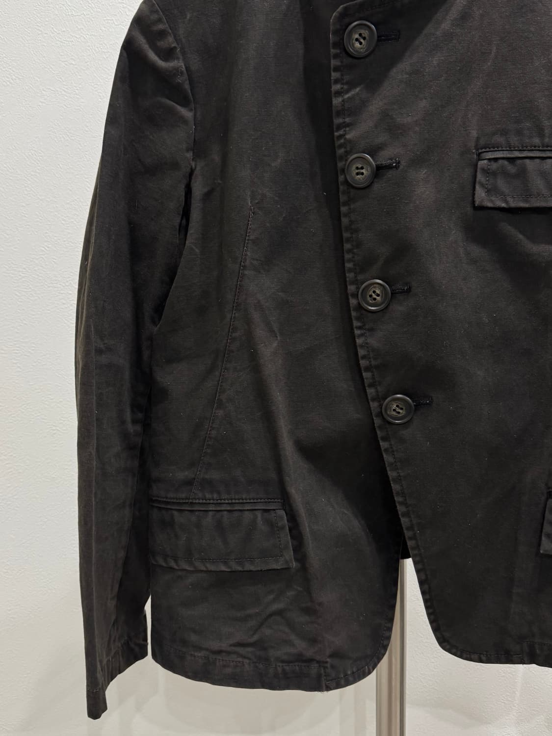 요지야마모토 00s 사선 비대칭 3포켓 자켓 상품이미지2