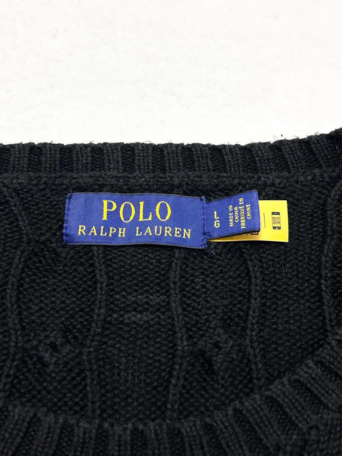 폴로 신형 블랙 케이블니트 상품이미지7