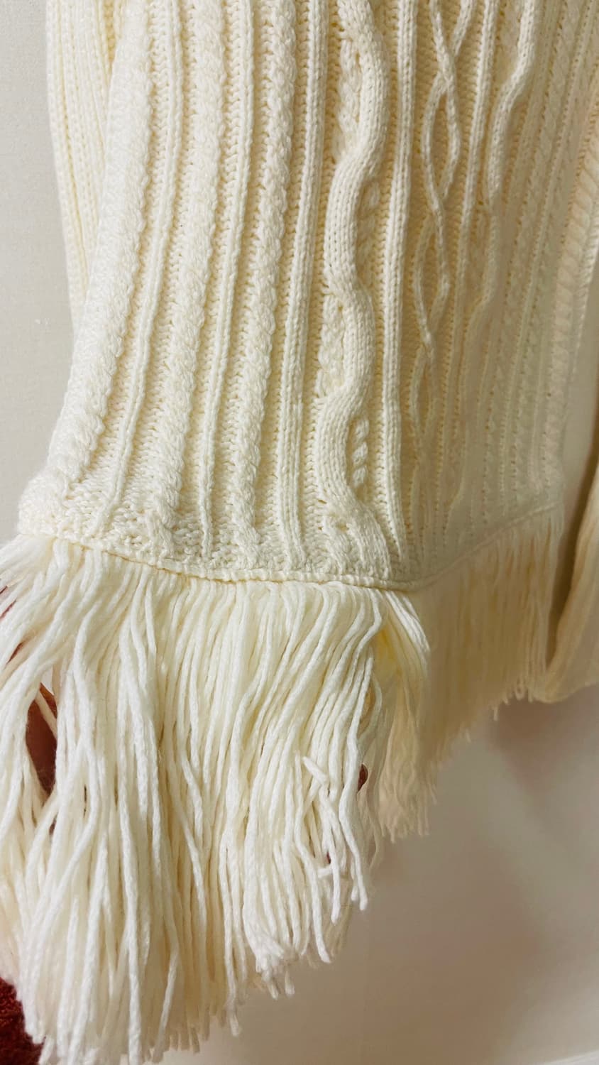 택달린 새상품) 토리 버치 발레로 피셔맨 프린지 스웨터 정가 60만원대 상품이미지6