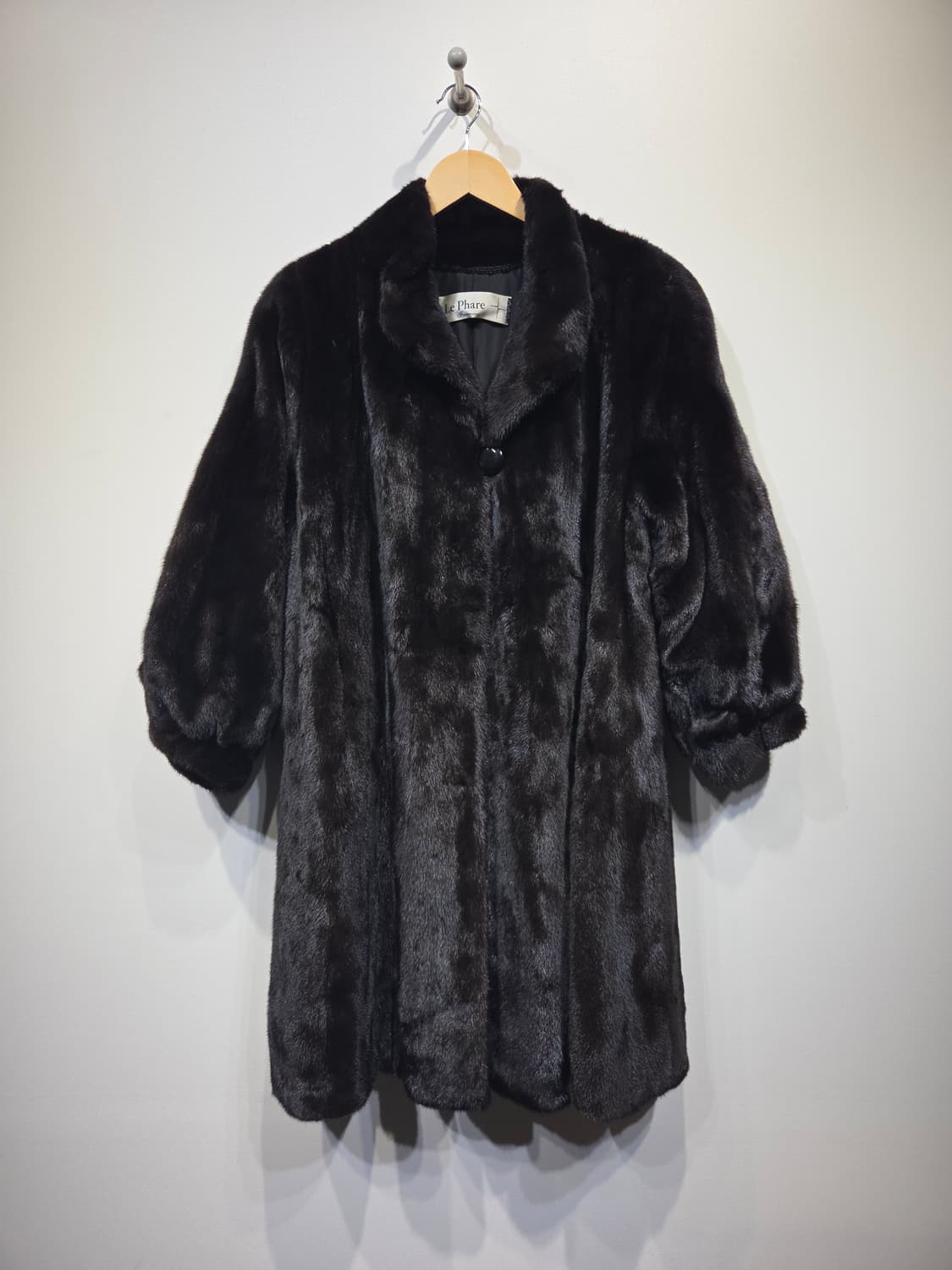 진도패션 르파르(Le Phare) 블랙그라마 리얼 밍크 코트 상품이미지2