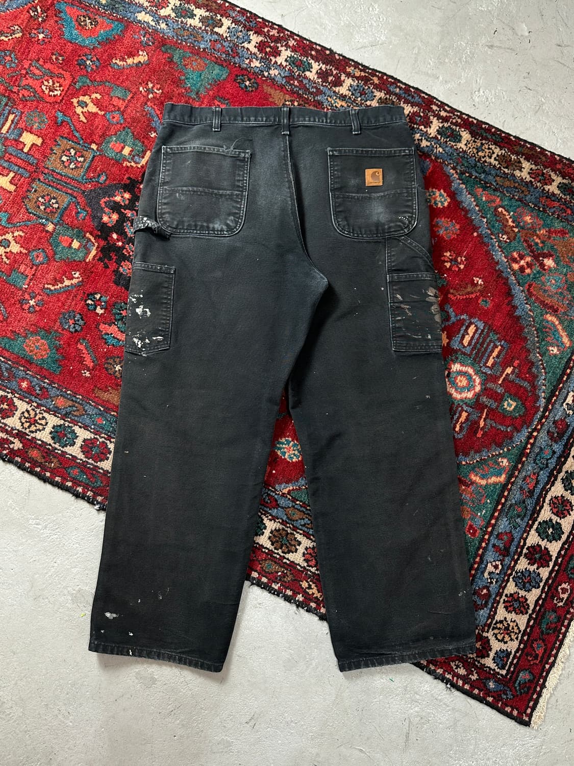 OG 칼하트 싱글니 워크 팬츠 하드 페이딩 칼하트 더블니 상품이미지4