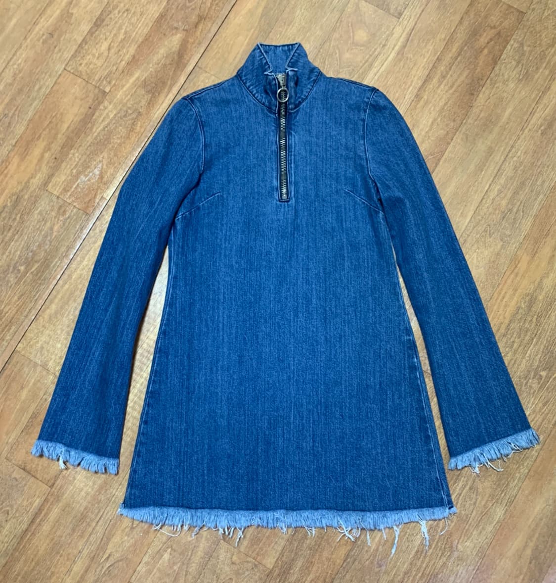 MARQUES ALMEIDA 마르케스 알메이다 하프-집업 데님 드레스 상품이미지1