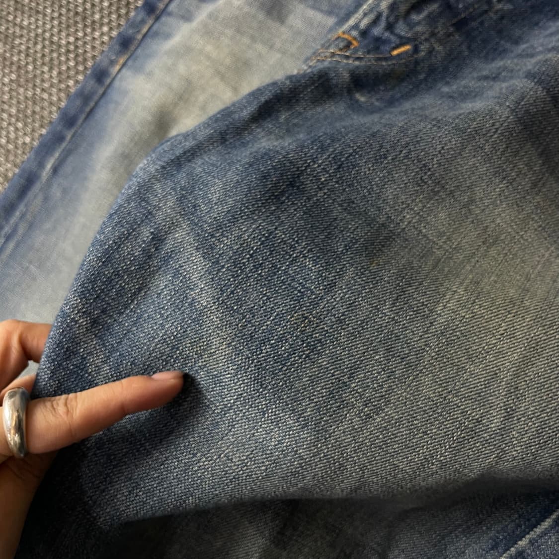 (34) 데님앤서플라이 중청 워싱 데님 팬츠 슬림핏 상품이미지5
