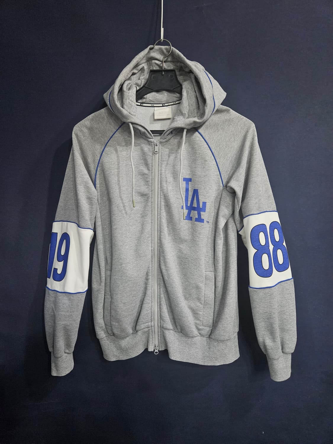 MLB 다저스 프린팅 그레이 남성 오버핏 95 후드집업  상품이미지1