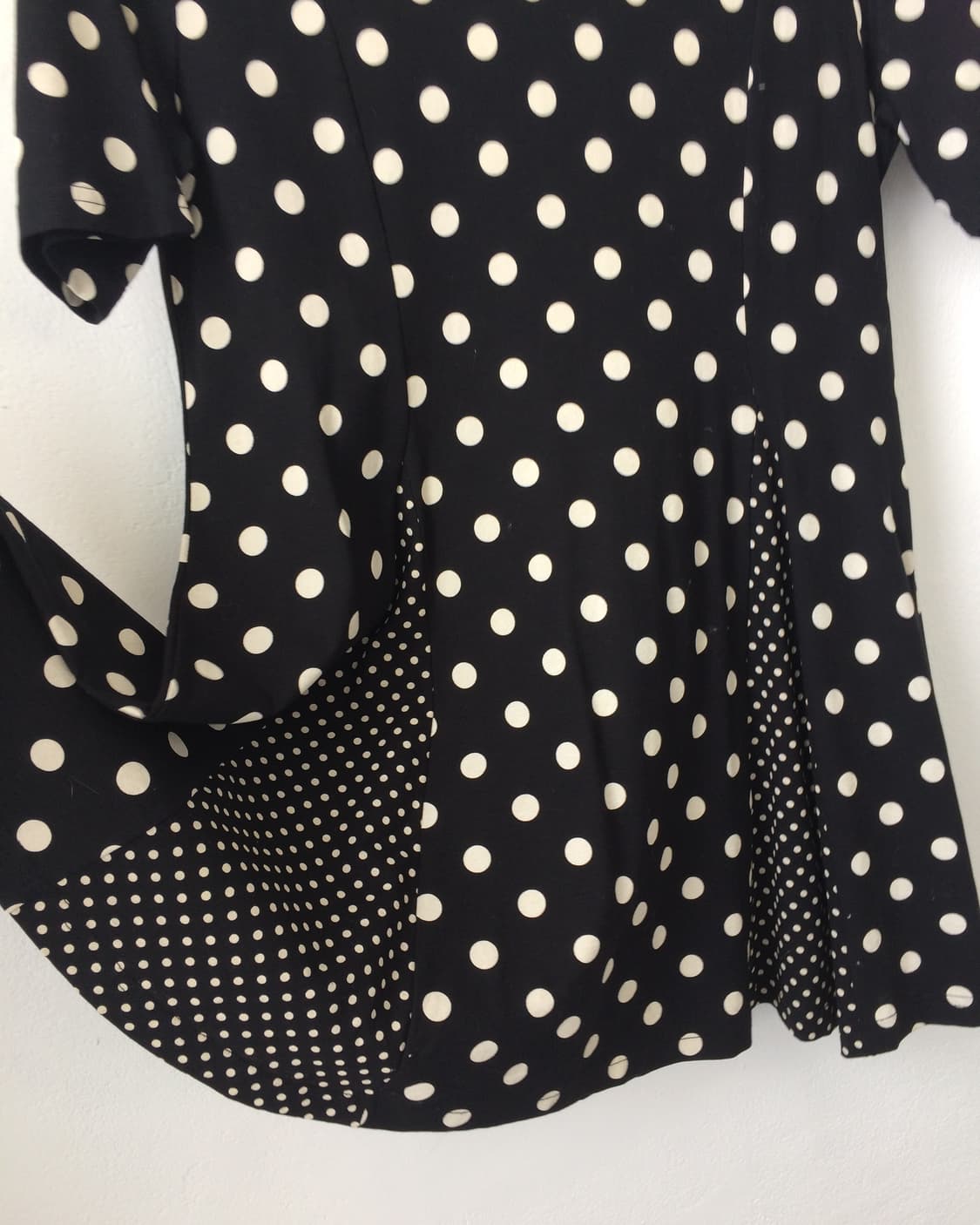 Dot pattern mixed top 상품이미지4