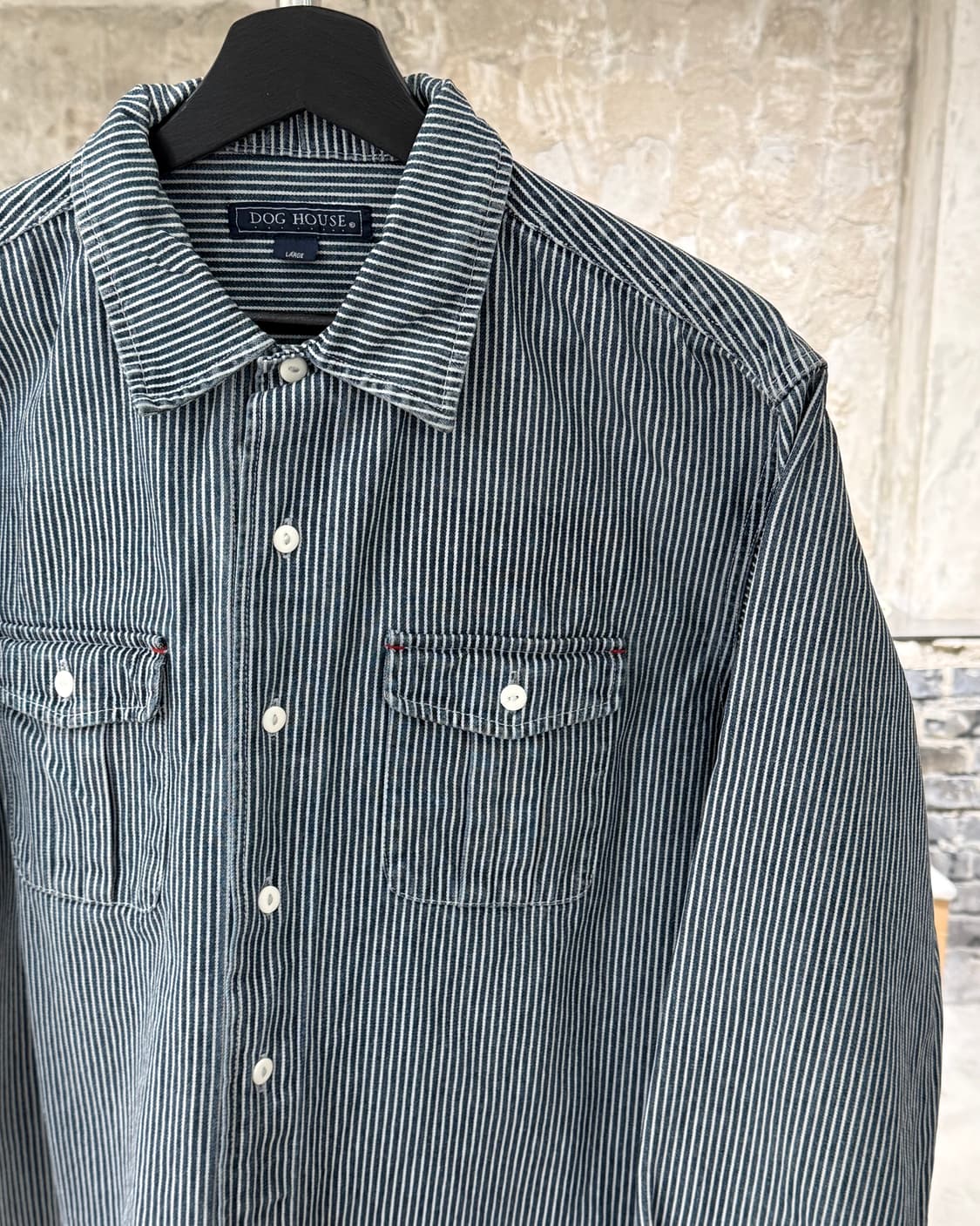 도그 하우스 스트라이프 히코리 워크 셔츠 상품이미지3