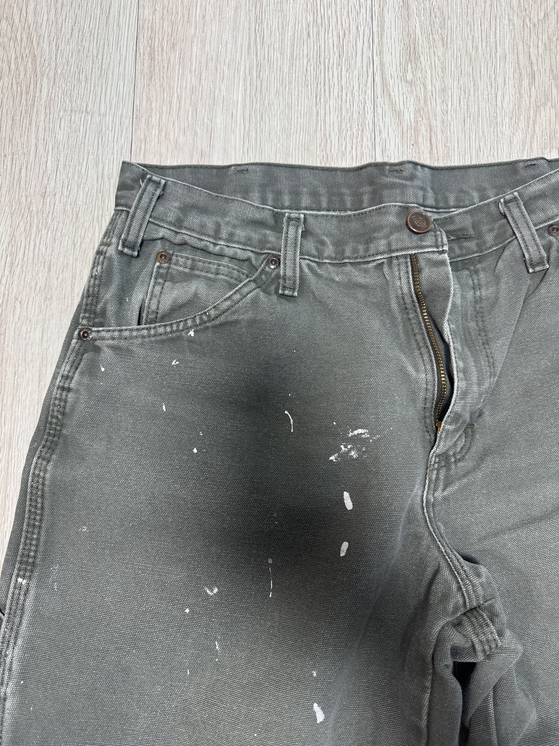 디키즈 빈티지 카펜터 32x32 올리브그린 색상 상품이미지5