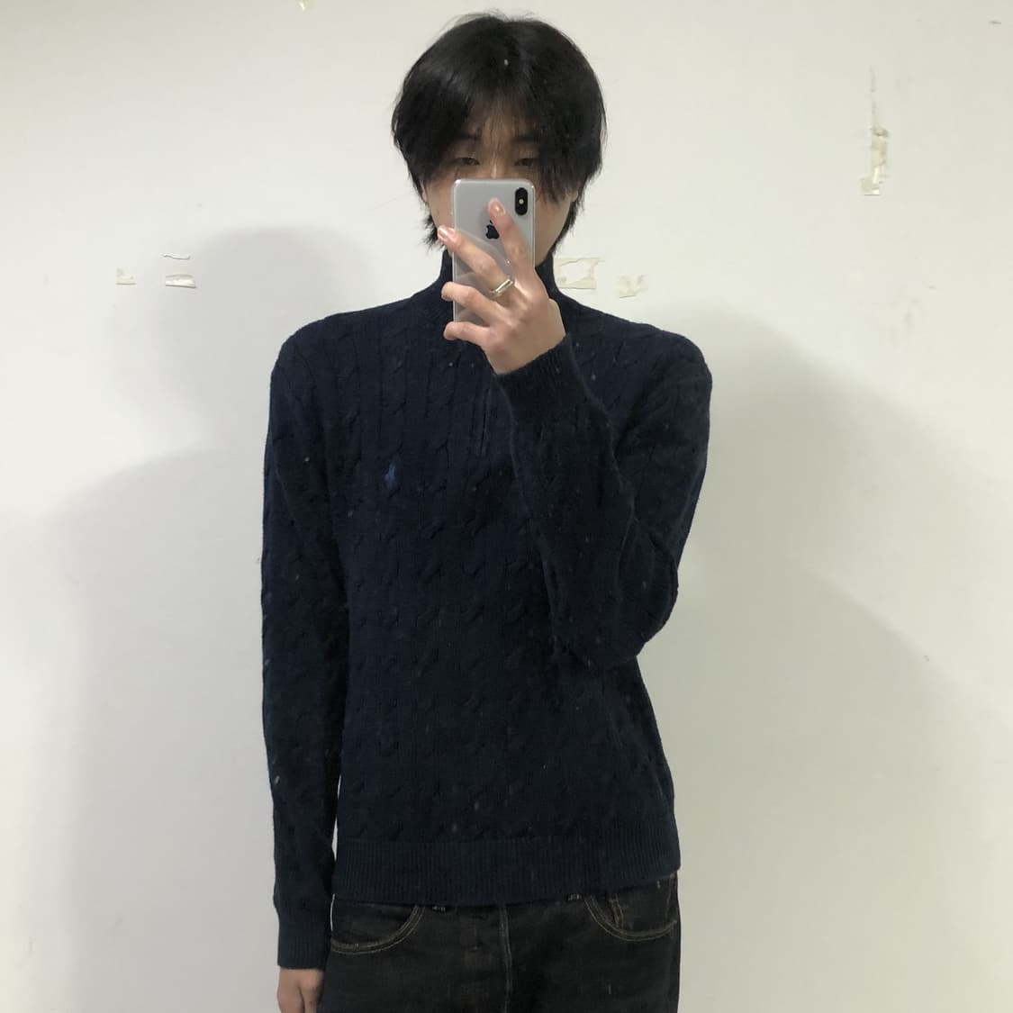 폴로랄프로렌 반집업 꽈배기니트  상품이미지3