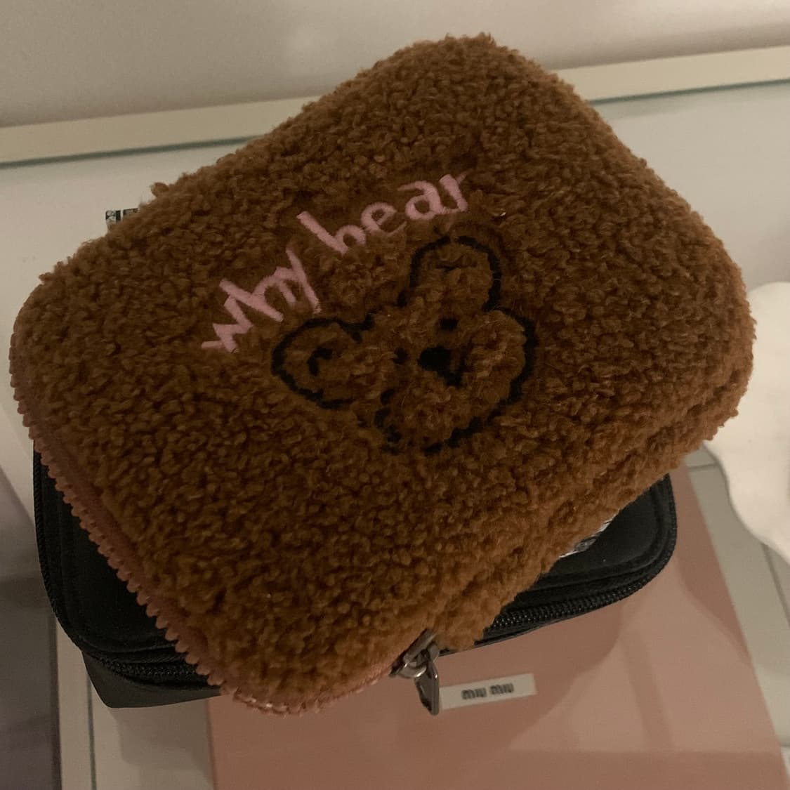 쿨키즈타운 테디 베어 퍼 브라운 이북 리더기 카메라 디카 외장하드 파우치 상품이미지2