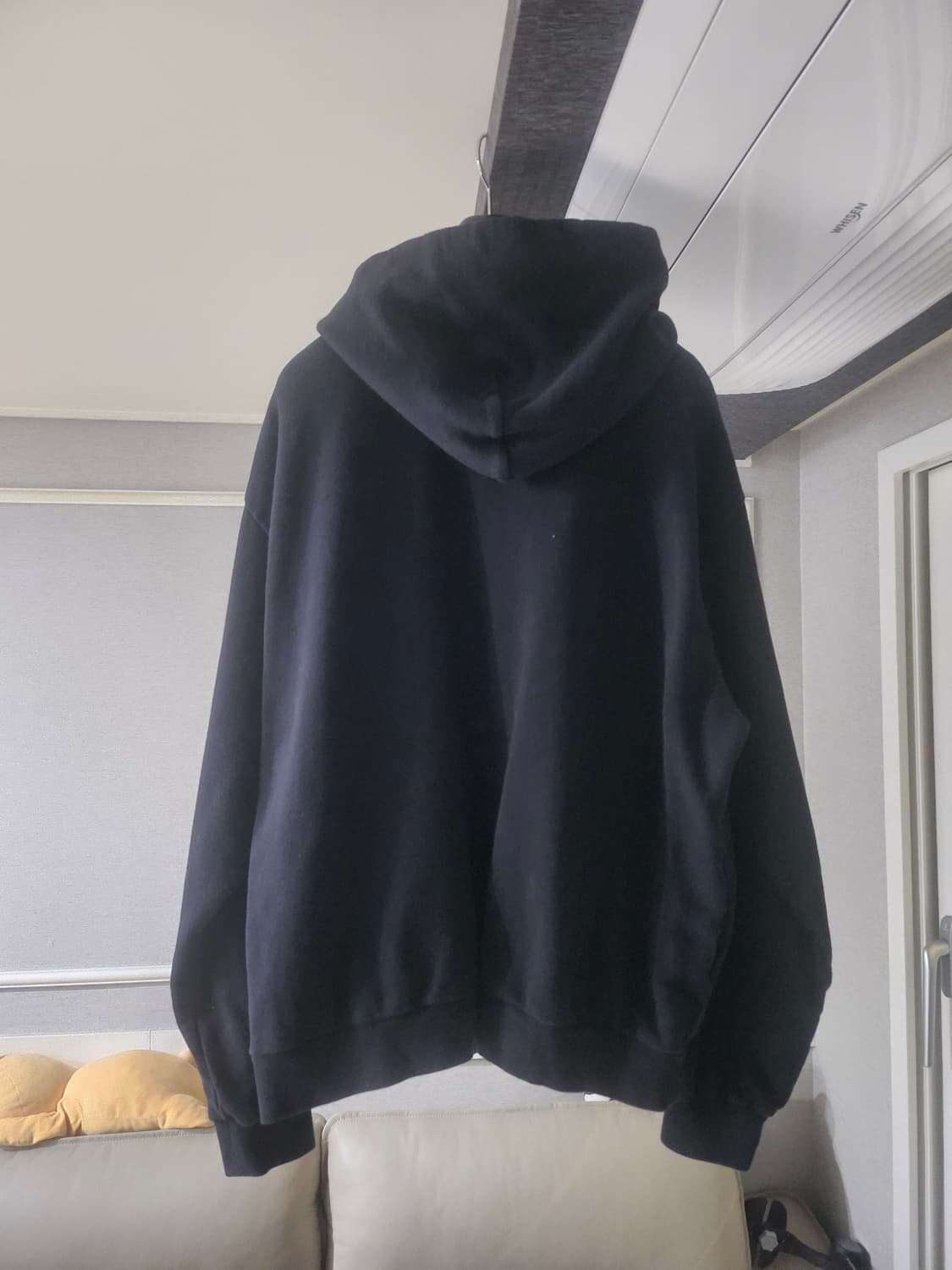 [거의 새것] 마르니 로고 장식 블랙 코튼 후드 티셔츠 오버핏 46 상품이미지2