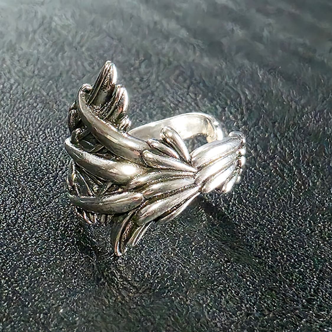 Helmire 백동 남자 엔틱 빈티지 명품 천사 날개 반지 상품이미지3