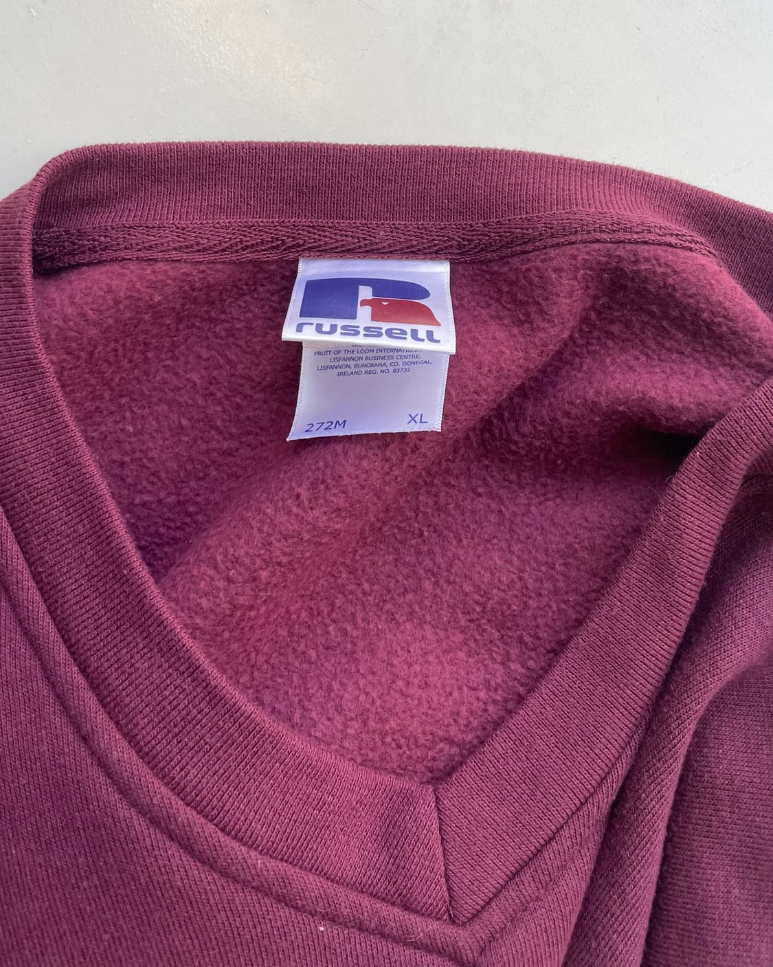 Russell v-neck plain sweatshirt 러셀 스웻셔츠 상품이미지6