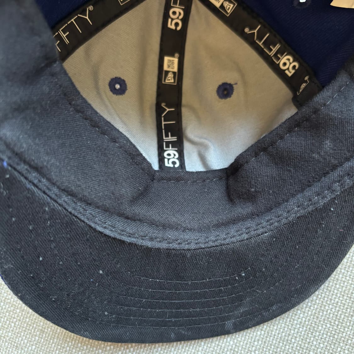 뉴에라(New Era)의 59FIFTY 라인 블루 볼캡 아동용 상품이미지8