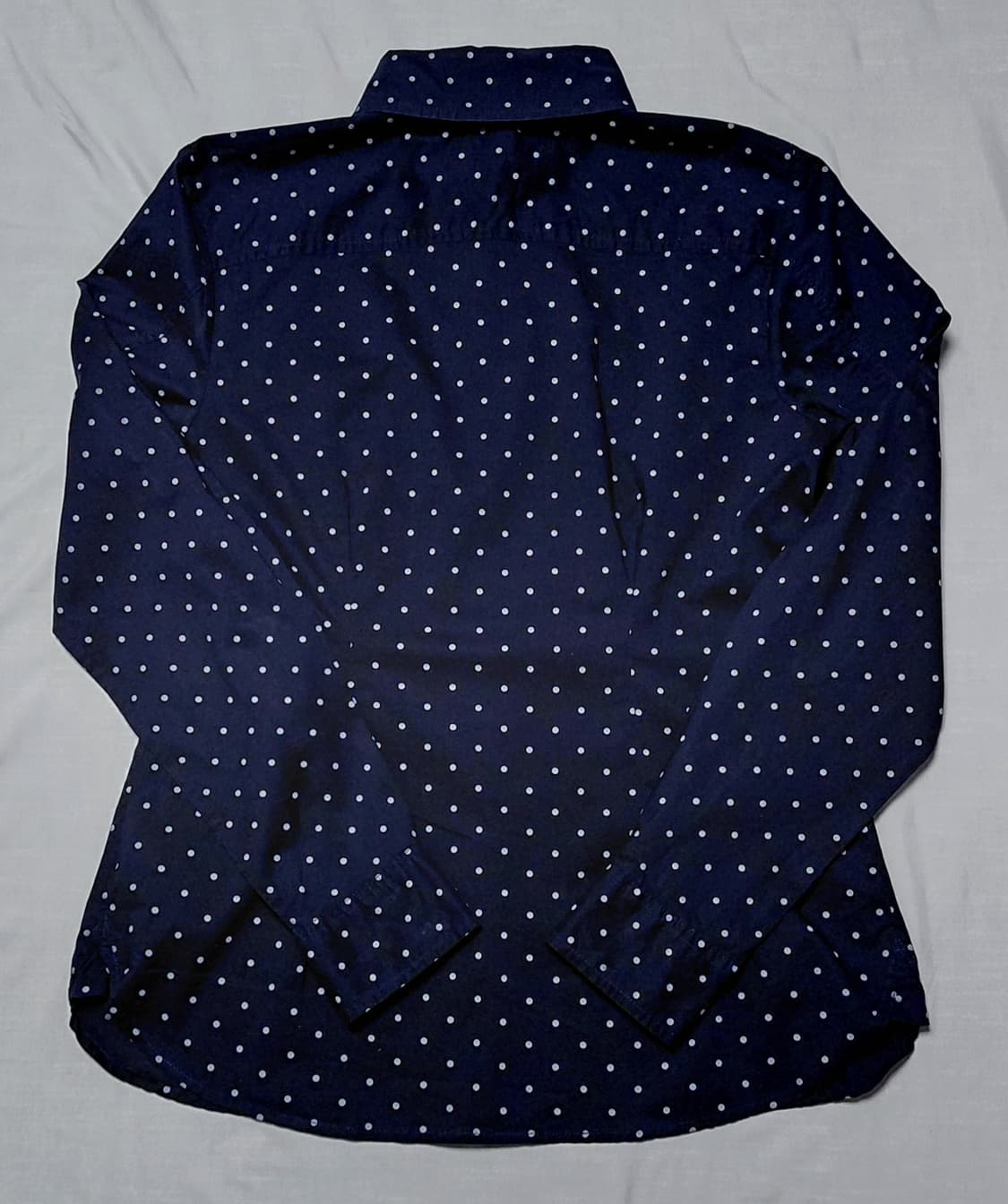[S] 타미 힐피거 여성 도트 롤업 코튼 셔츠 (네이비) 상품이미지7
