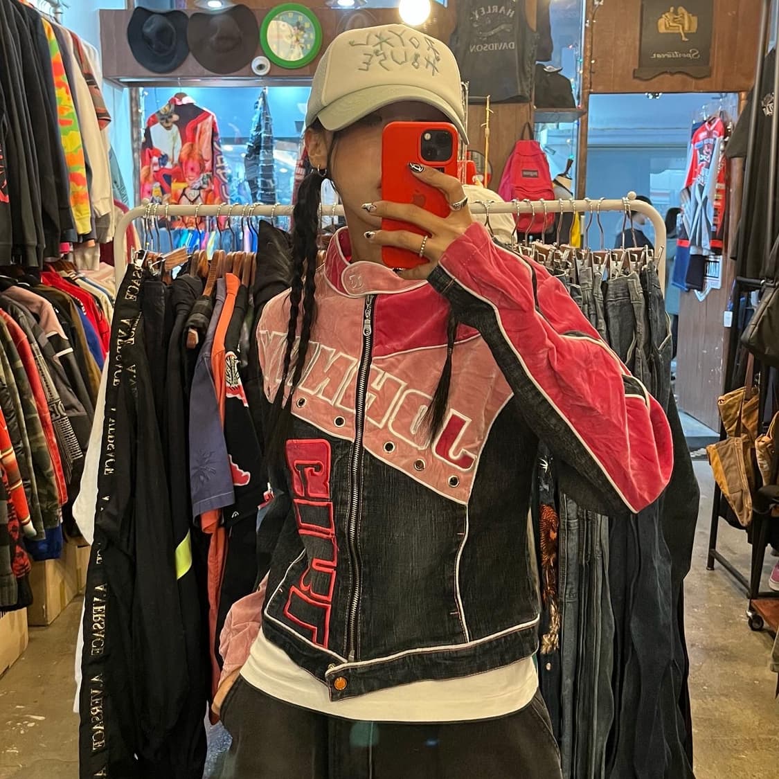 y2k racing blue jacket 상품이미지6