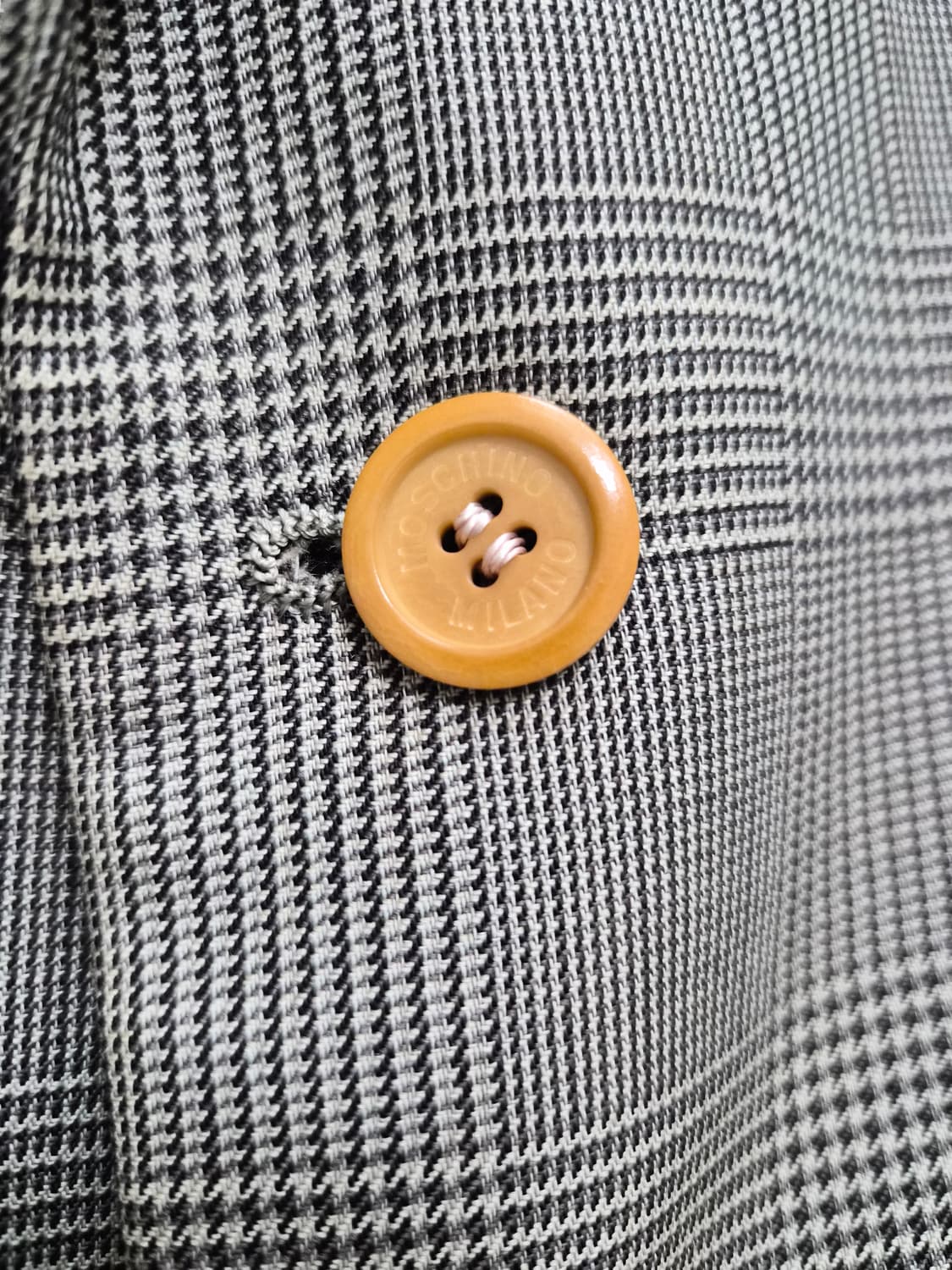 모스키노 체크 울 자켓 JAPAN 상품이미지3