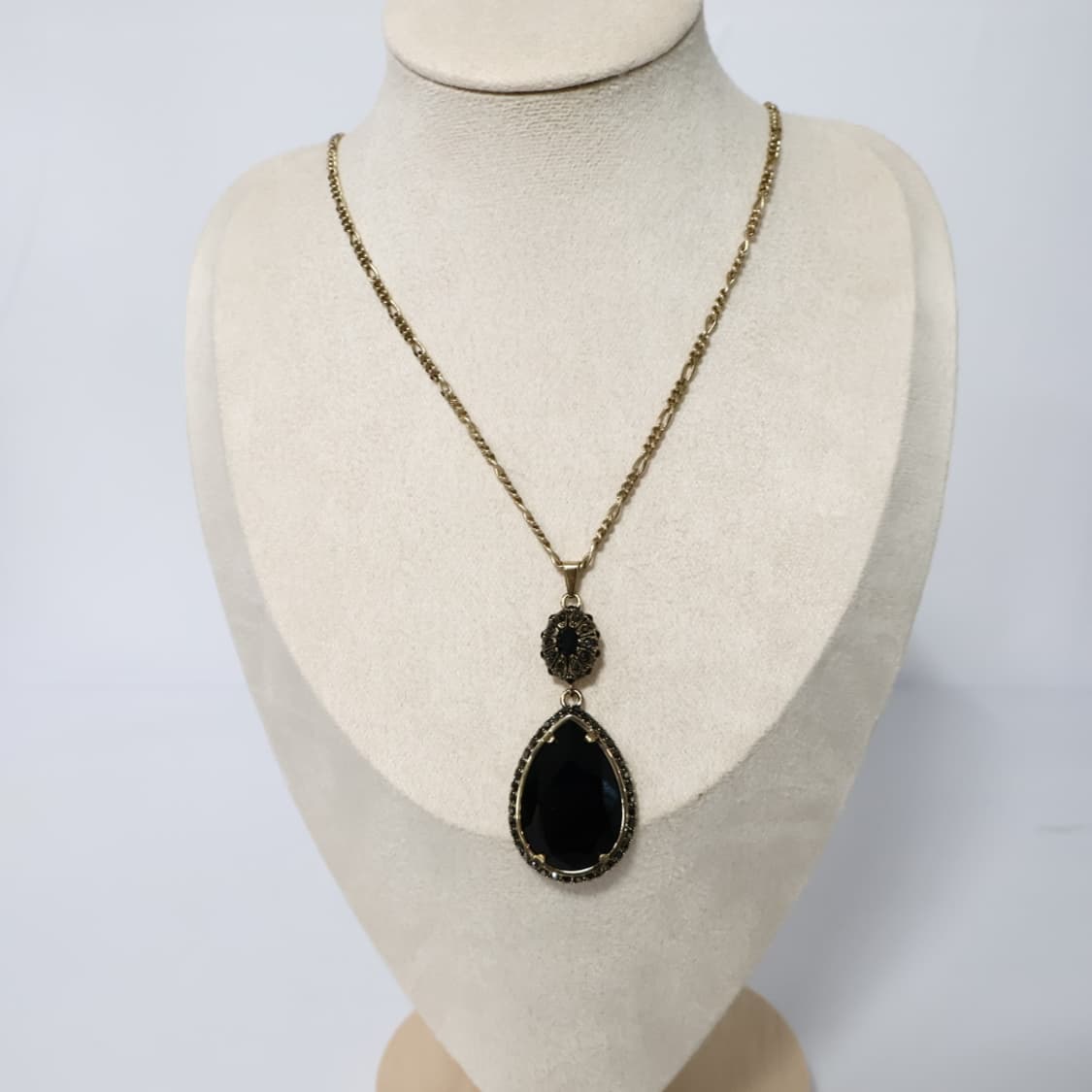 알렉산더 맥퀸 블랙 크리스탈 드롭 펜던트 목걸이 상품이미지3