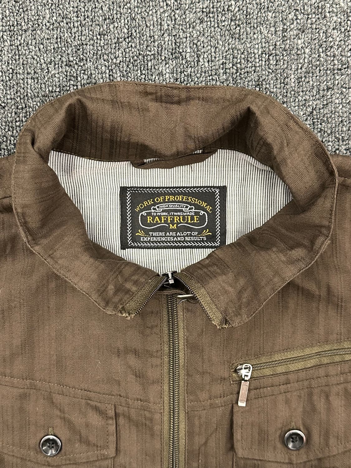 M)Raffrule 빈티지 올리브색 여성자켓 상품이미지4