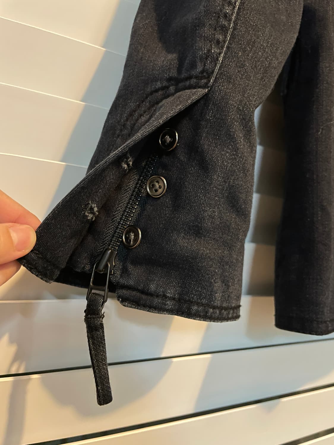 아르마니 지퍼드 데님 블레이저 상품이미지7