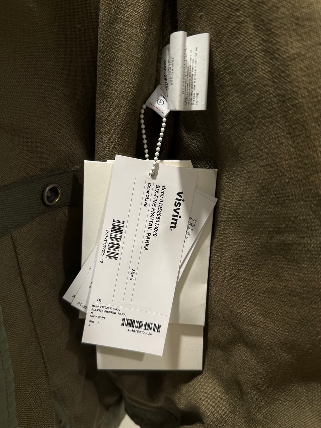 visvim 비즈빔 25fw 피쉬테일 / 3사이즈 / 올리브 상품이미지2