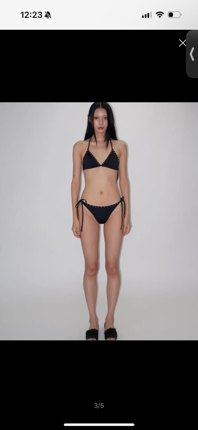 떨스티클럽 블랙 스터드 비키니 세트Black stud bikini set 상품이미지1