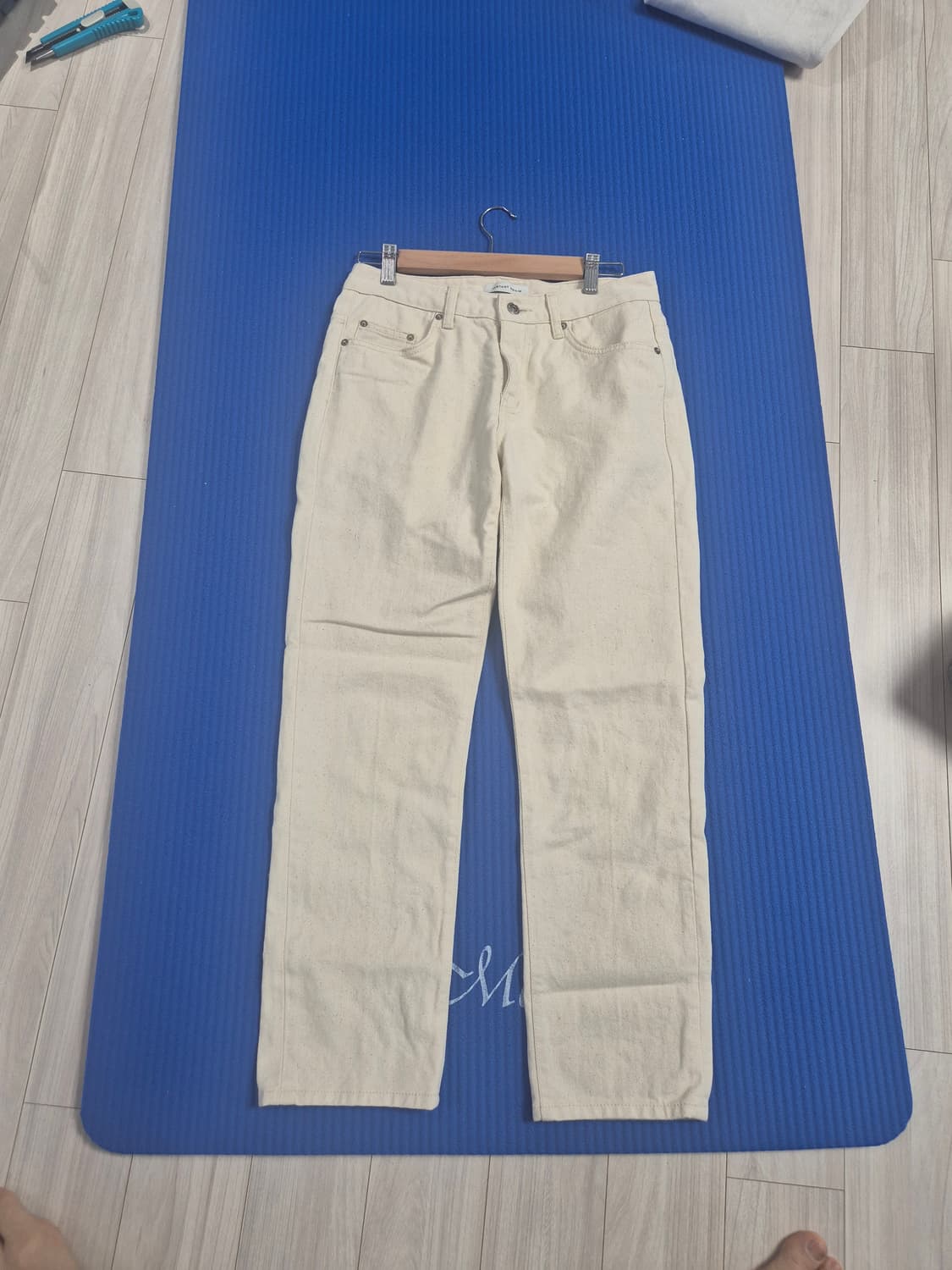 크림색 데님 30인치 (남녀공용) 상품이미지8