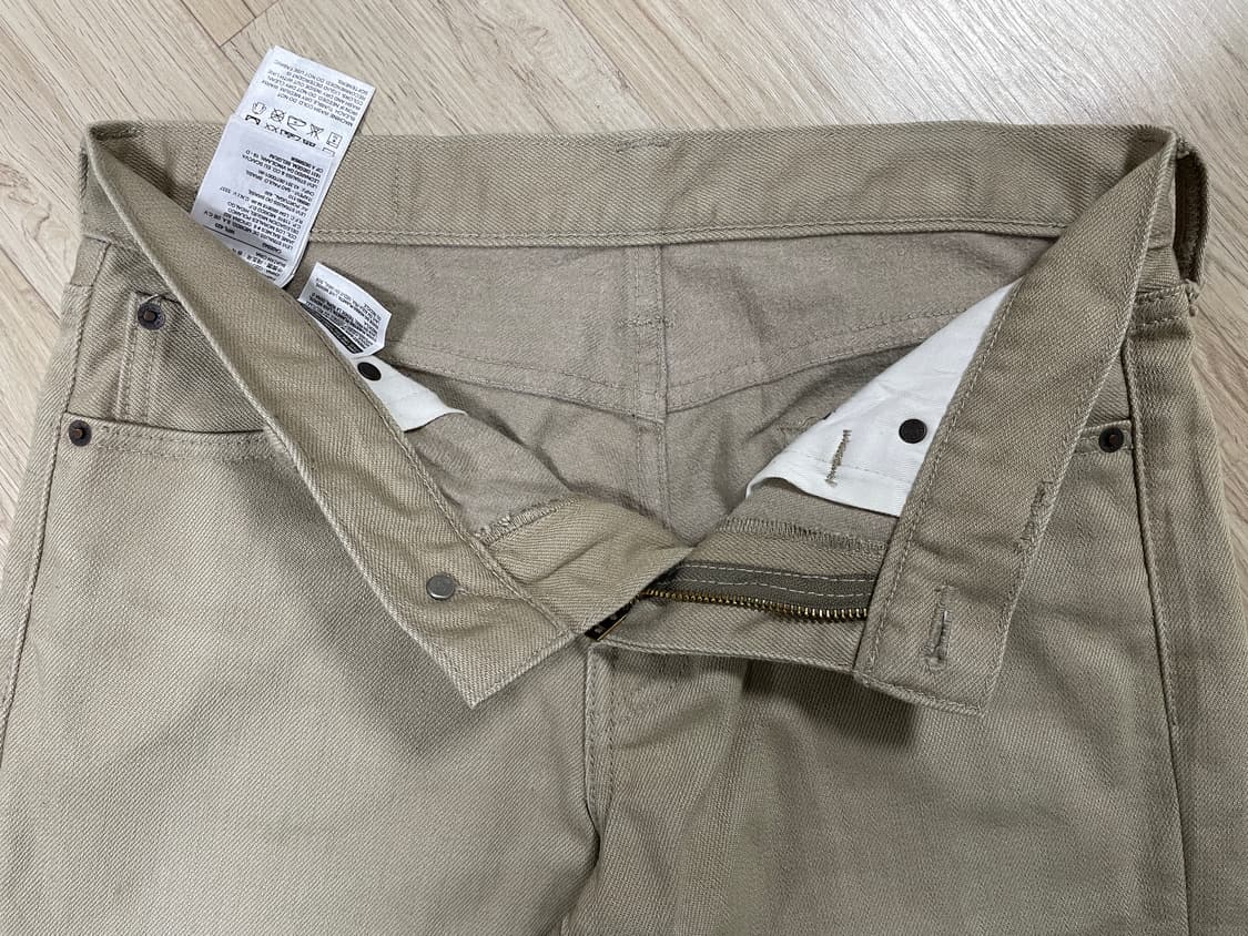 30) 리바이스 매장판 511 슬림핏 기모 베이지 데님팬츠(LVC&폴로) 상품이미지5