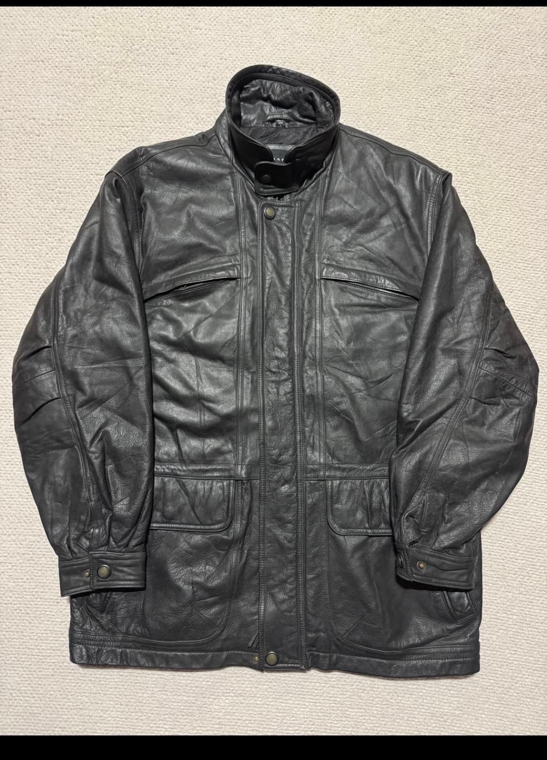 바라쿠타 소가죽 레더 코트 상품이미지1