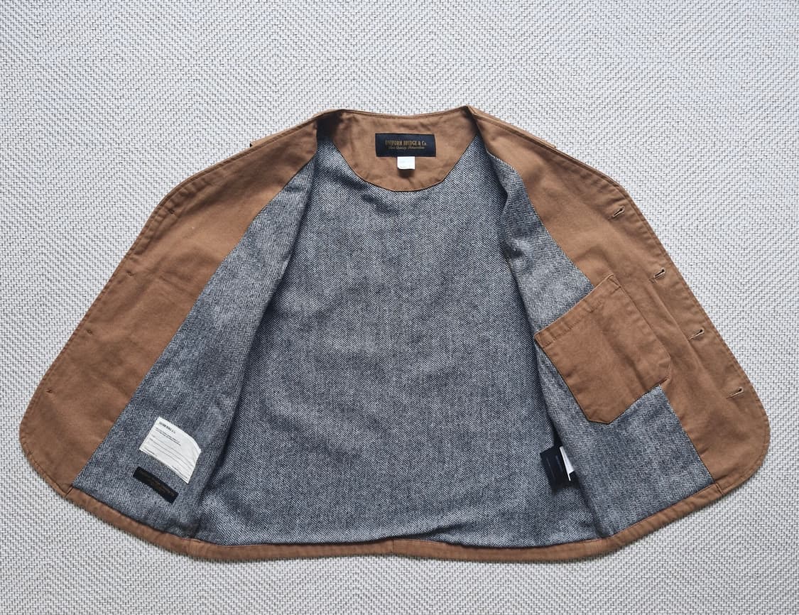 유니폼브릿지 헤링본 헌팅 베스트 L  상품이미지3