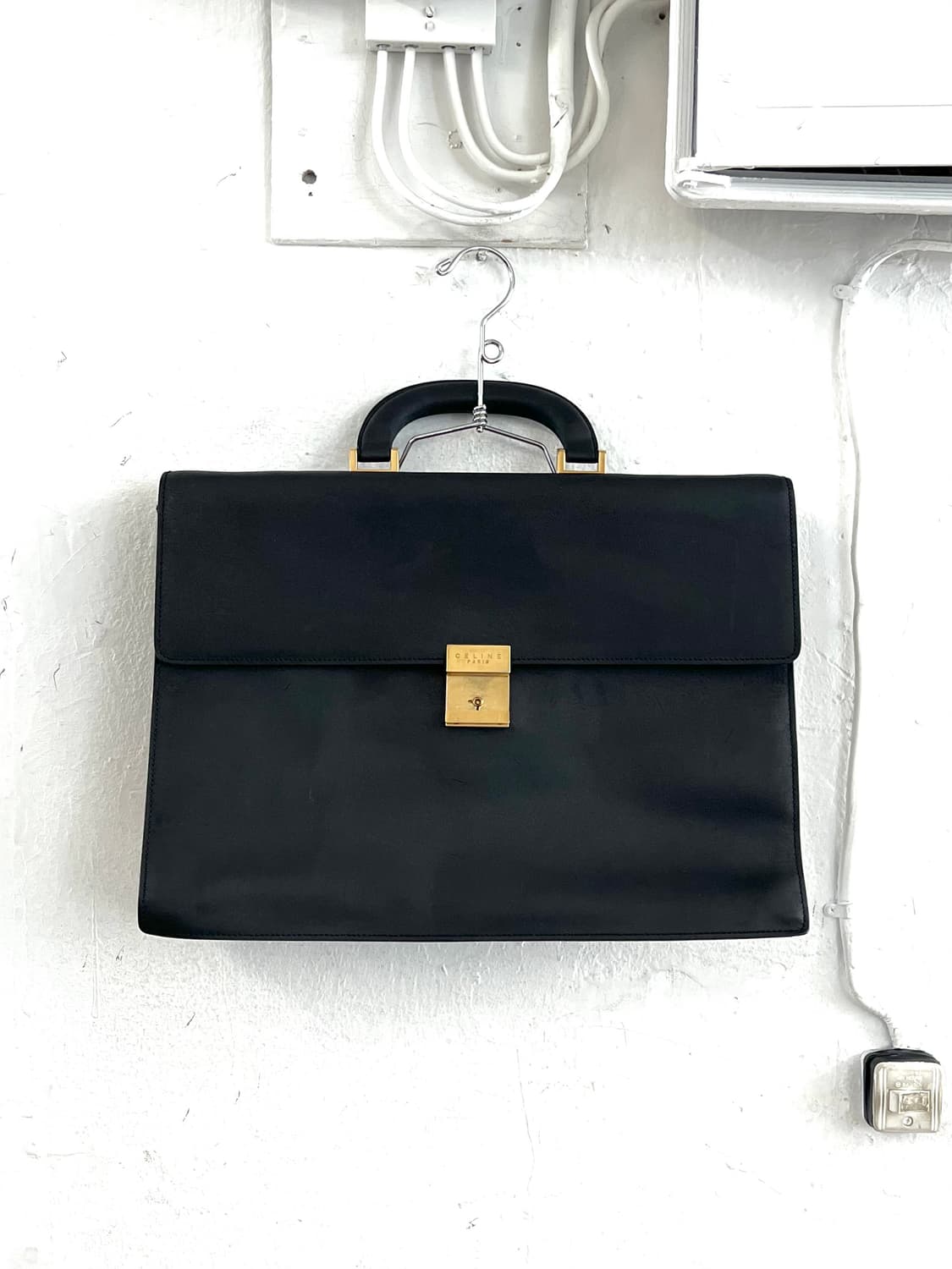 셀린느 아카이브 레더 브리프 케이스 상품이미지2