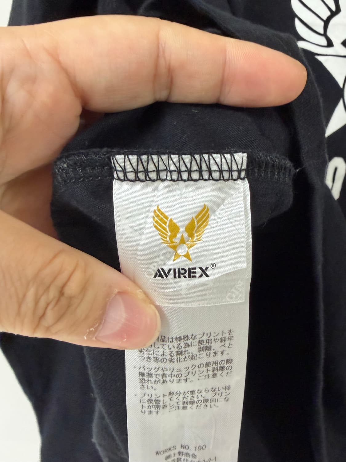 AVIREX USAFA 콜로라도 롱슬리브 M 상품이미지5
