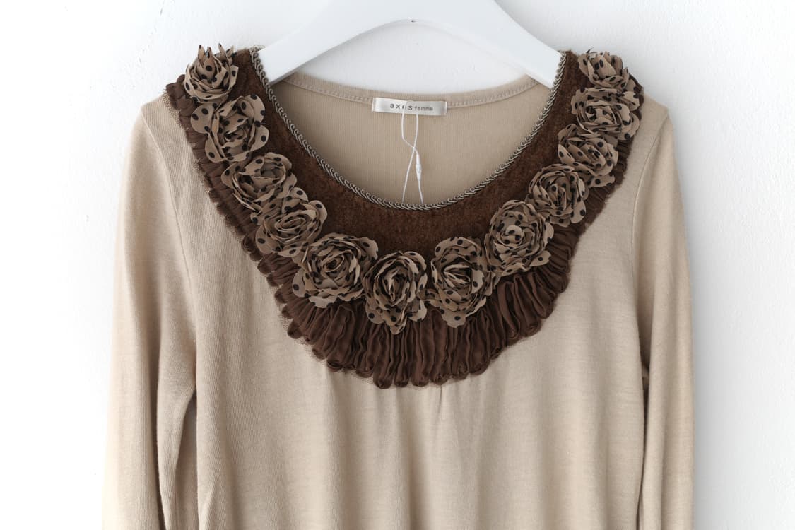 axes famme) flower puff T  상품이미지2