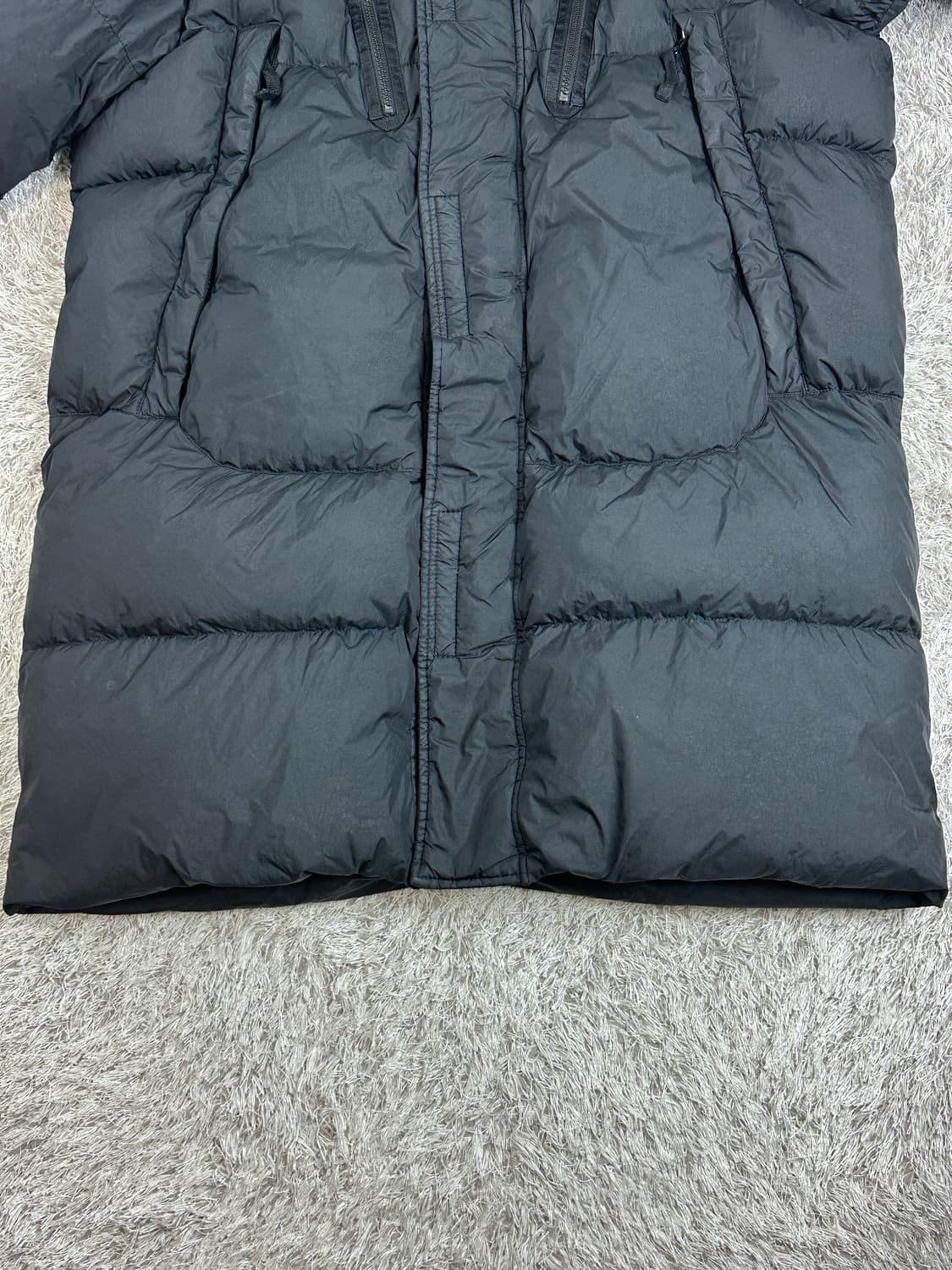 [L] 정품 스톤아일랜드 21FW 크링클랩스 롱패딩 블랙 상품이미지3