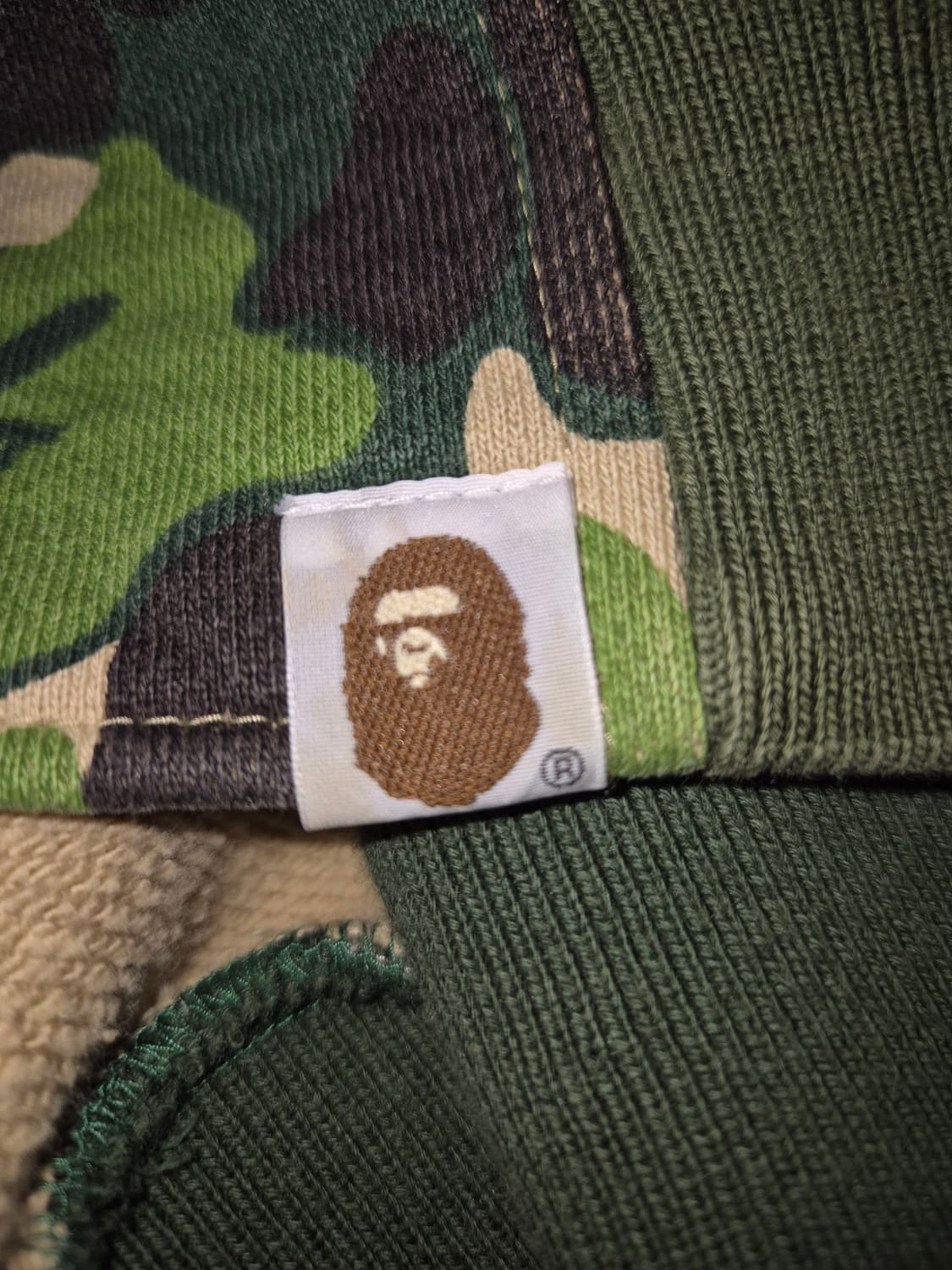 BAPE 00s 아카이브 녹계 OG 카모플라쥬 자켓 M 상품이미지5